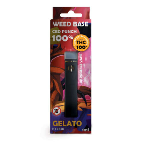 Weed Base – Gelato CBD PUNCH Hybrid Disposable Vape κάνναβης 1ml